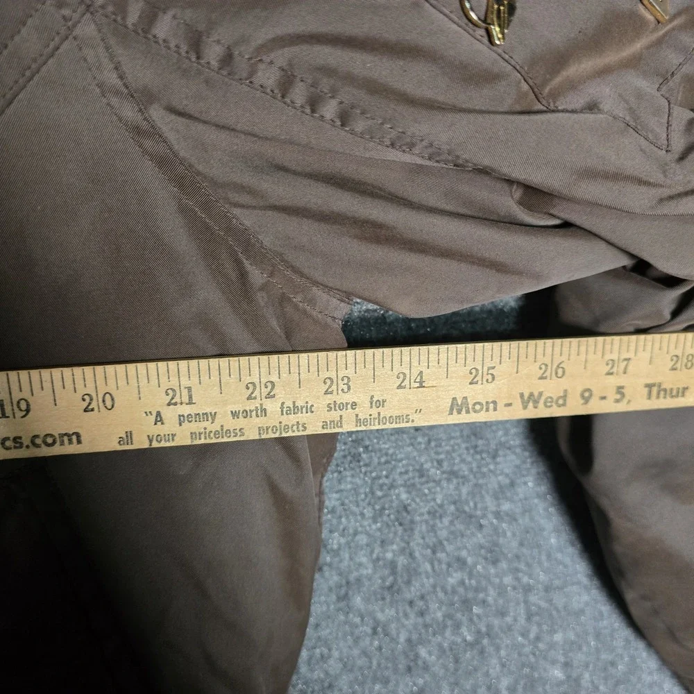 Vintage Y2K Baby Phat Jacket Women's XL Bomber Puffer Brown Hooded Cat Logo Down